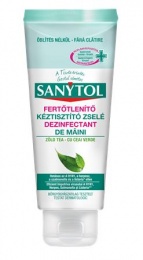 Kézfertőtlenítő gél, tubusos, 75 ml, SANYTOL
